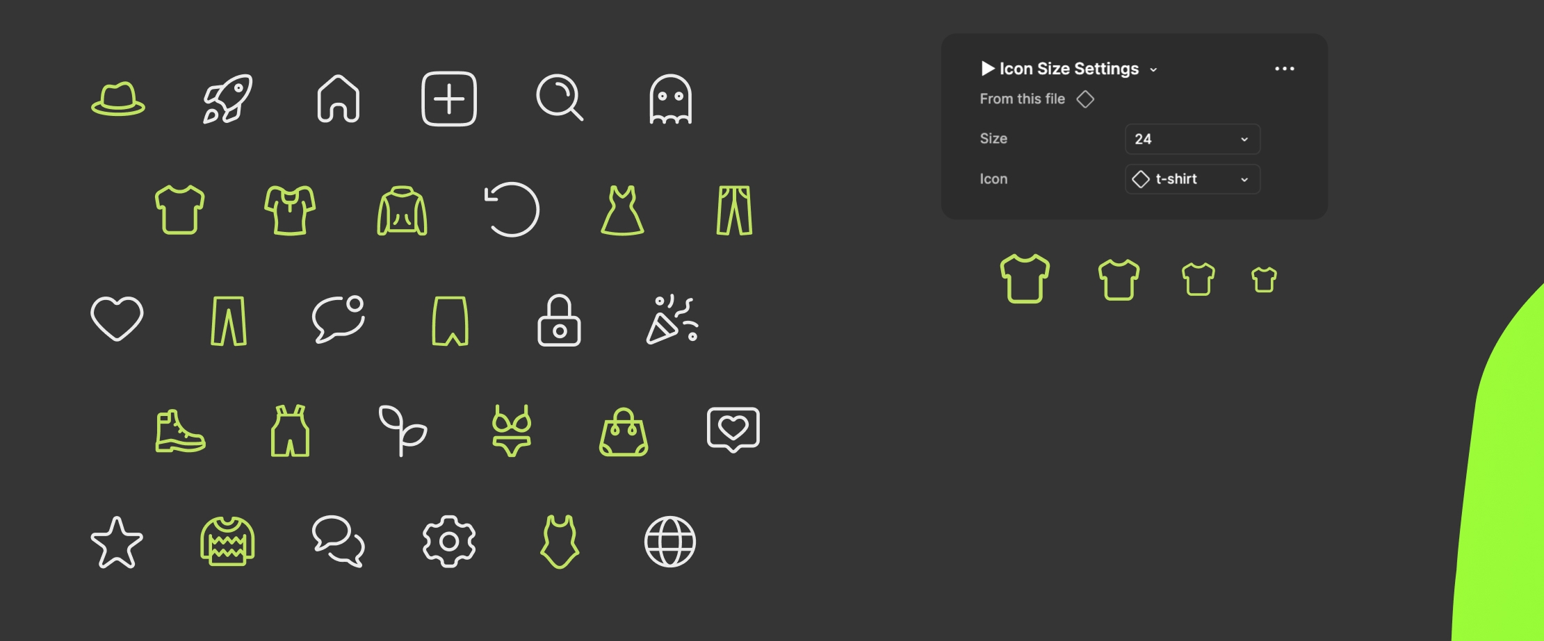 Green Loop - icons