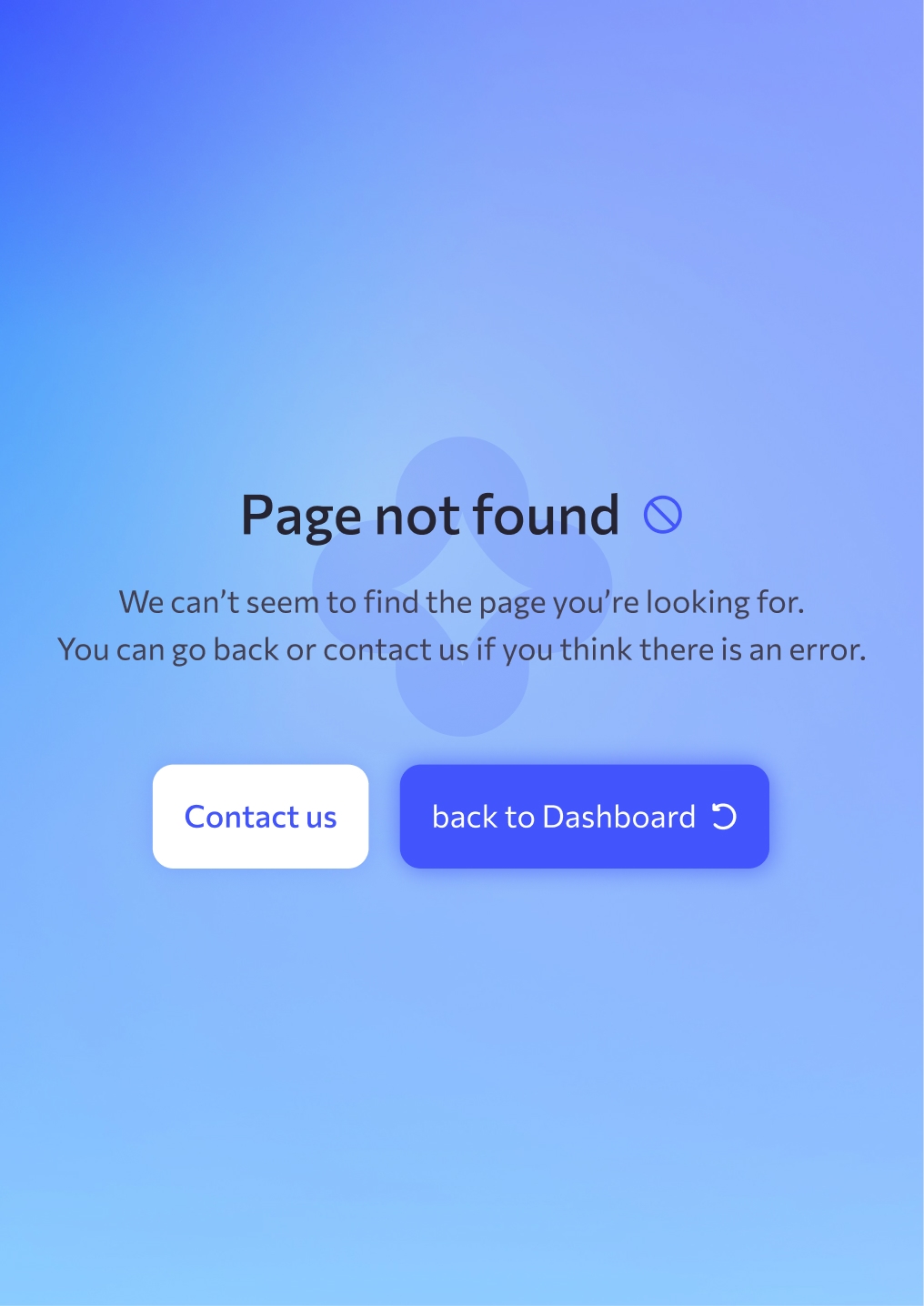 page not found