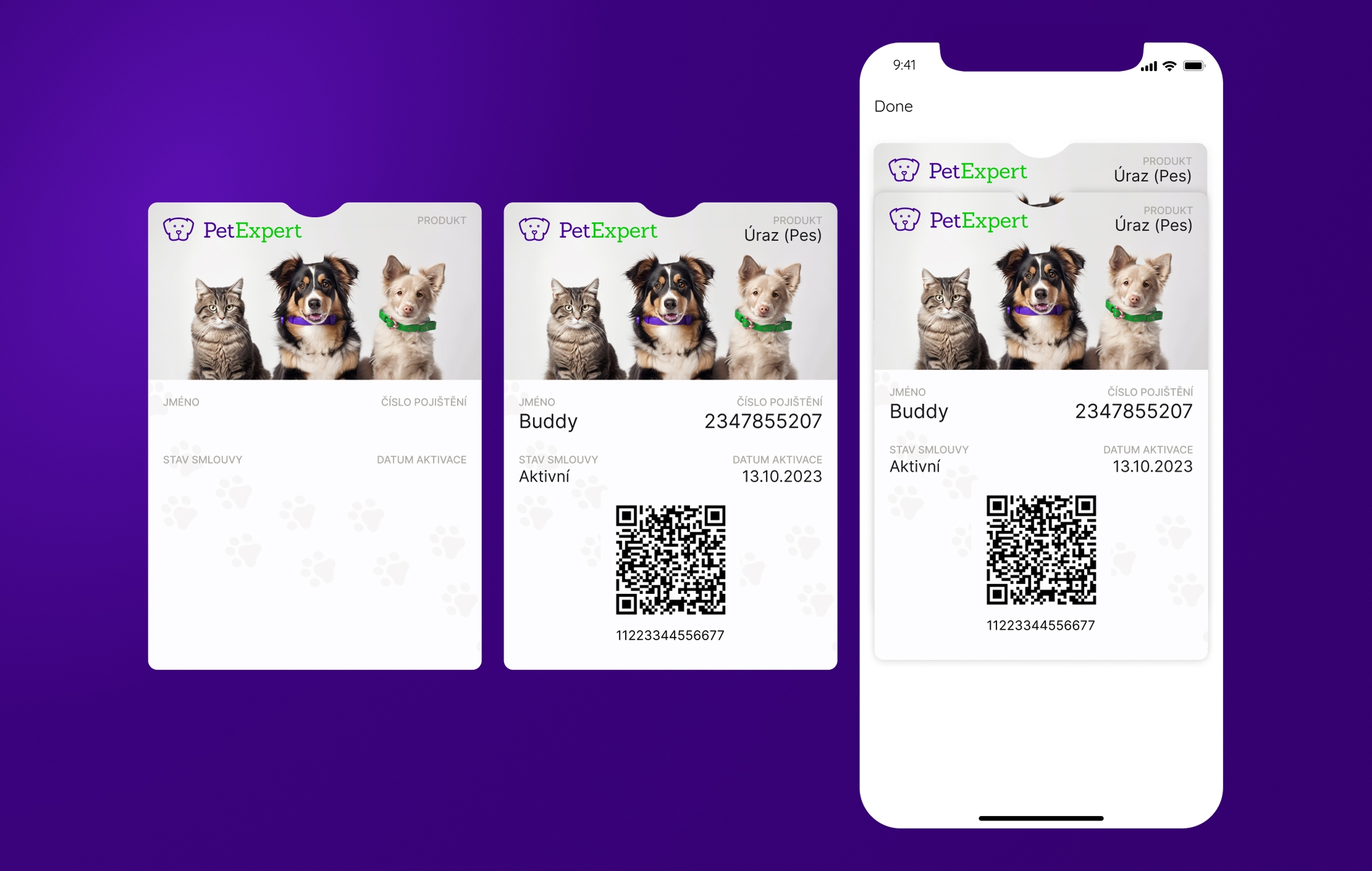 Pet Expert - Apple Pay screens