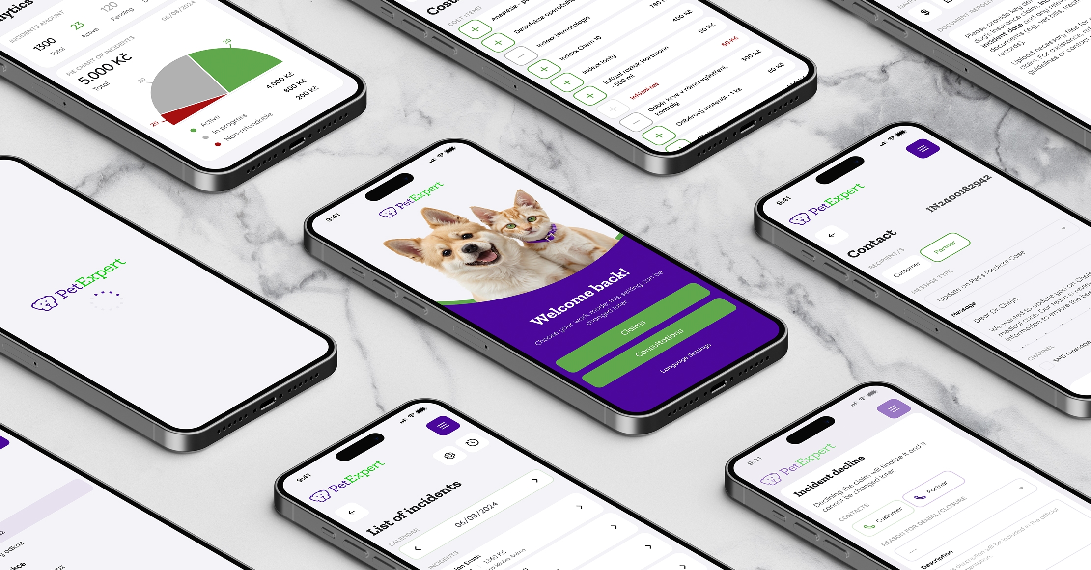 Pet Expert - phone mockups