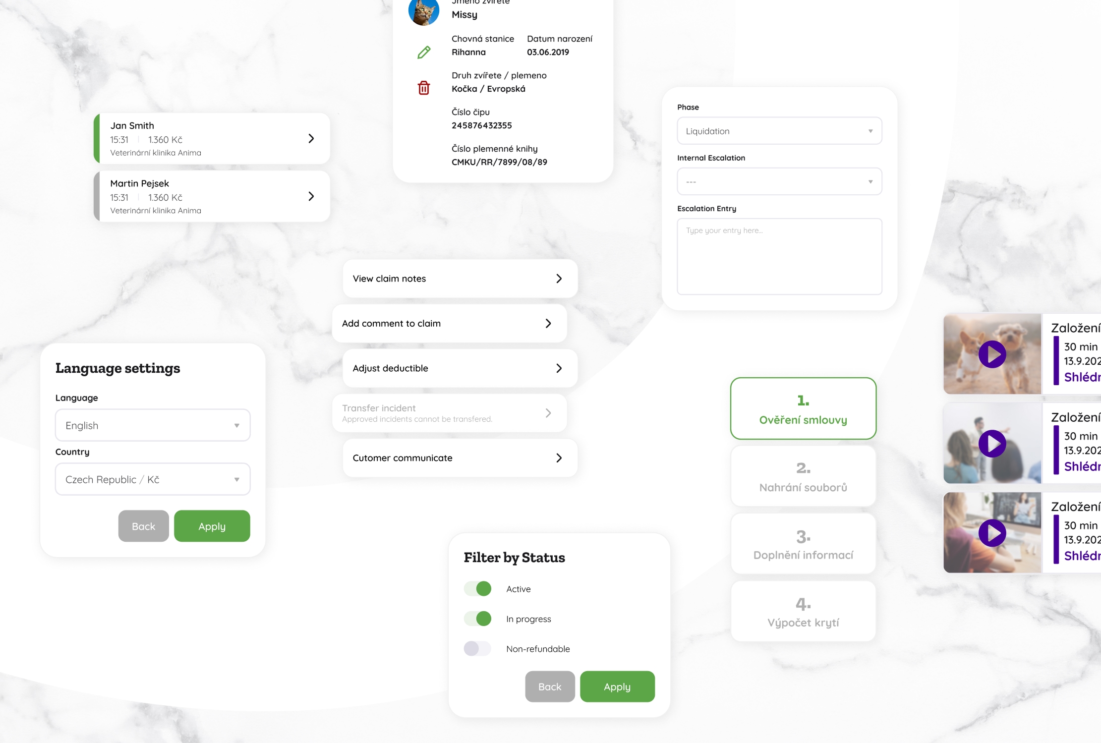 Pet Expert - UI components
